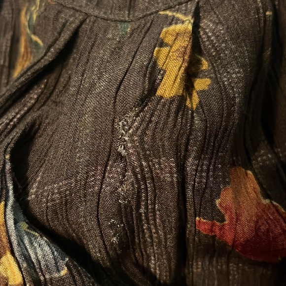 Romper Brown Plaid and Floral - Picture 10 of 10